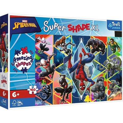 Puzzle 160 elementów XL Super Shape Dołącz do Spidermana Trefl