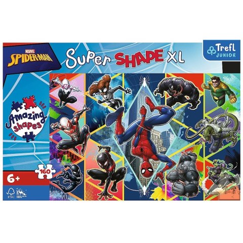 Puzzle 160 elementów XL Super Shape Dołącz do Spidermana Trefl