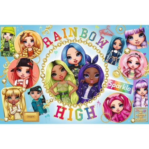 Puzzle 160 elementów XL Super Shape Kolrowe Rainbow High Trefl