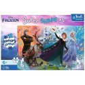 Puzzle 160 elementów XL Super Shape Odkryj świat Frozen, Kraina Lodu Trefl
