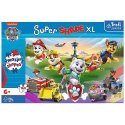 Puzzle 160 elementów XL Super Shape Skaczące pieski, Psi Patrol Trefl