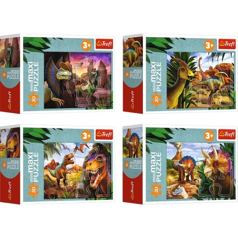 Puzzle 20 elementów miniMaxi Poznaj świat dinozaurów Trefl