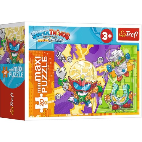 Puzzle 20 elementów miniMaxi Tajna akcja Magic Box Super Things Trefl