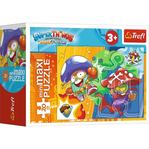 Puzzle 20 elementów miniMaxi Tajna akcja Magic Box Super Things Trefl