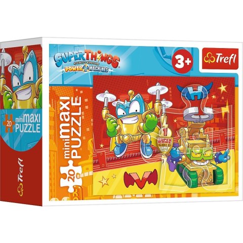 Puzzle 20 elementów miniMaxi Tajna akcja Magic Box Super Things Trefl