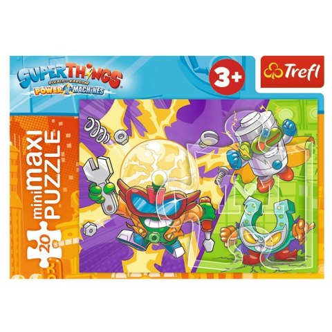 Puzzle 20 elementów miniMaxi Tajna akcja Magic Box Super Things Trefl