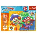 Puzzle 20 elementów miniMaxi Tajna akcja Magic Box Super Things Trefl