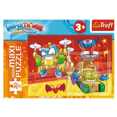 Puzzle 20 elementów miniMaxi Tajna akcja Magic Box Super Things Trefl