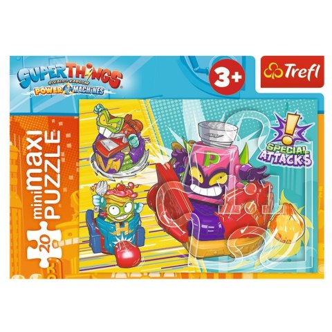 Puzzle 20 elementów miniMaxi Tajna akcja Magic Box Super Things Trefl