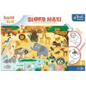 Puzzle 24 elementy SUPER MAXI Bobaski na safari, Bobaski i Miś Trefl