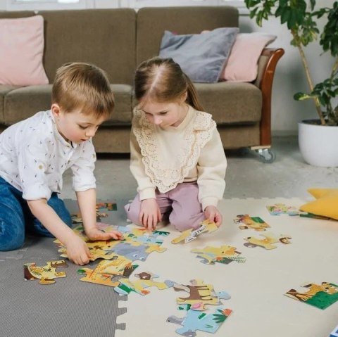 Puzzle 24 elementy SUPER MAXI Bobaski na safari, Bobaski i Miś Trefl