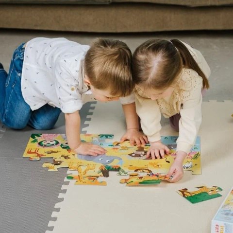Puzzle 24 elementy SUPER MAXI Bobaski na safari, Bobaski i Miś Trefl