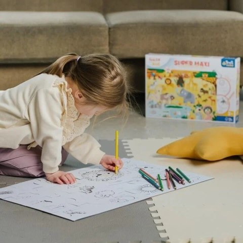 Puzzle 24 elementy SUPER MAXI Bobaski na safari, Bobaski i Miś Trefl