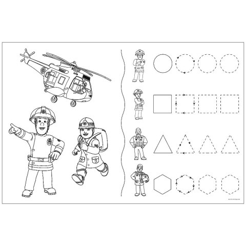 Puzzle 24 elementy SUPER MAXI Pomocna drużyna Strażaka Sama Trefl