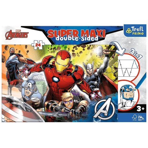 Puzzle 24 elementy SUPER MAXI Silni Avengersi Trefl