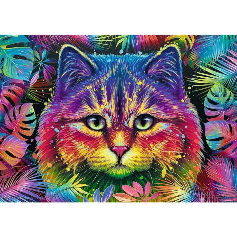 Puzzle 500 elementów UFT Color Splash Kolorowy Kot Trefl