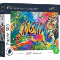 Puzzle 500 elementów UFT Color Splash Kolorowy Tygrys Trefl