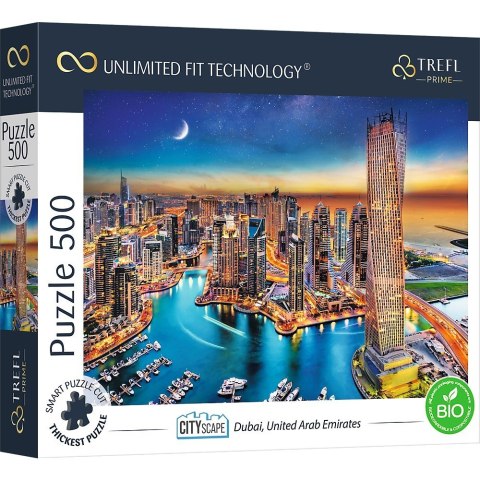 Puzzle 500 elementów UFT Widok miasta Dubai Trefl
