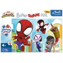 Puzzle 60 elementów XXL Super Shape Sprytny Spidey, Spidey i super-kumple Trefl