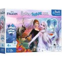 Puzzle 60 elementów XXL Super Shape Tańczące siostry, Kraina Lodu Trefl