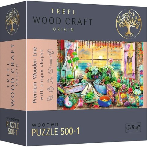 Puzzle drewniane 500+1 elementów Domek na plaży Trefl