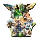 Puzzle drewniane konturowe 500+5 elementów Tajemniczy Grogu Star Wars Trefl