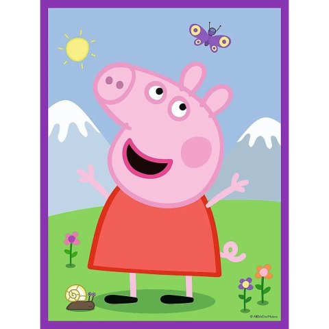 Układanka Baby MAXI 2x10 elementów Pogodny dzień Peppy, Świnka Peppa Trefl