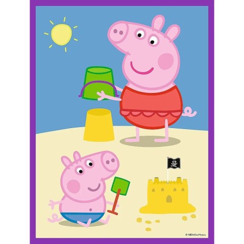 Układanka Baby MAXI 2x10 elementów Pogodny dzień Peppy, Świnka Peppa Trefl
