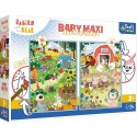 Układanka Baby MAXI 2x10 elementów Poznaj Bobaski, Bobaski i Miś Trefl