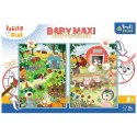 Układanka Baby MAXI 2x10 elementów Poznaj Bobaski, Bobaski i Miś Trefl