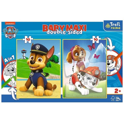 Układanka Baby MAXI 2x10 elementów elementów Drużyna Paw Patrol Trefl
