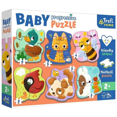 Układanka Baby Progressive Puzzle Zwierzęta Trefl