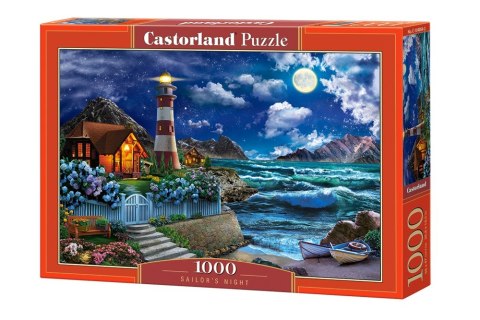 Puzzle 1000 elementów Noc żeglarza, latarnia morska Castor