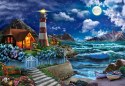 Puzzle 1000 elementów Noc żeglarza, latarnia morska Castor