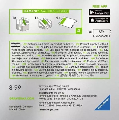 Zestaw Gravitrax Power Dodatek Switch&Trigger Ravensburger Polska