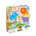 Układanka 24 elementy Dzikie puzzle Sawanna CzuCzu