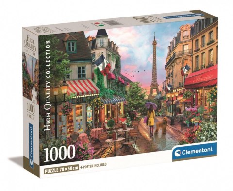 Puzzle 1000 elementów Compact Kwiaty w Paryżu Clementoni