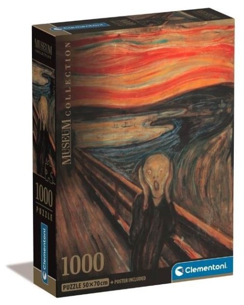 Puzzle 1000 elementów Compact Museum Lurlo Di Munch Clementoni