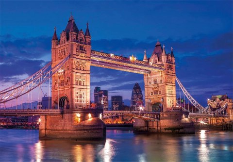 Puzzle 1000 elementów Compact Tower Bridge w nocy Clementoni