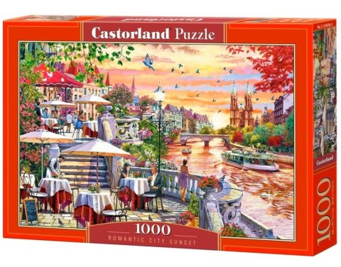 Puzzle 1000 elementów Romantyczny zachód słońca Castor