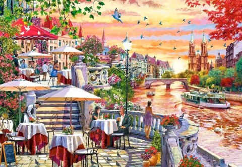 Puzzle 1000 elementów Romantyczny zachód słońca Castor