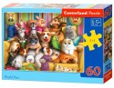 Puzzle 60 elementów Wesołe zwierzątka Castor