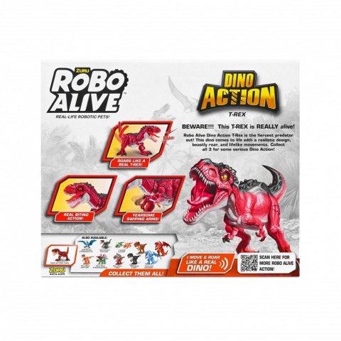 Figurka interaktywna Dino Action seria 1 T-REX ZURU Robo Alive