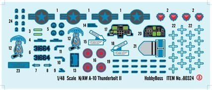 Model plastikowy N/AW A-10A Thunderbolt II 1/48 Hobby Boss