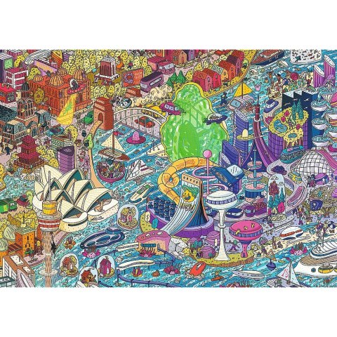 Puzzle 1000 elementów UFT EYE-SPY Time Travel Sydney Australia Trefl