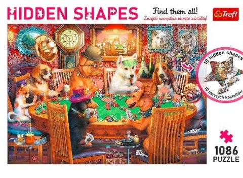 Puzzle 1086 elementów Hidden Shapes Wieczór gier Trefl