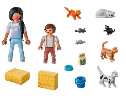 Zestaw z figurkami Country 71309 Rodzina kotków Playmobil