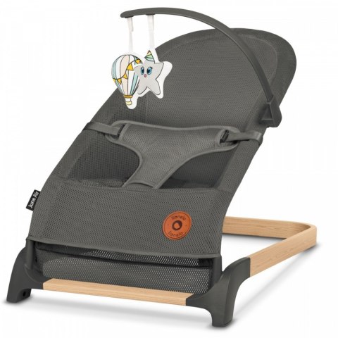 Leżaczek bujaczek June Air Grey Graphite Lionelo