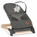 Leżaczek bujaczek June Air Grey Graphite Lionelo