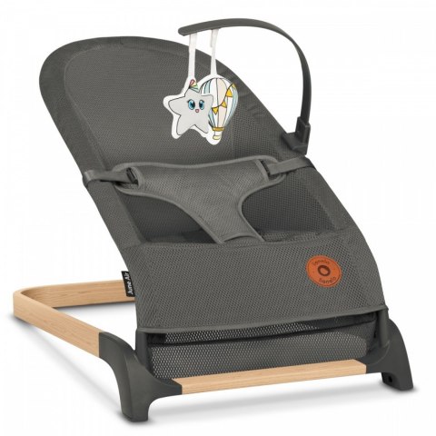 Leżaczek bujaczek June Air Grey Graphite Lionelo